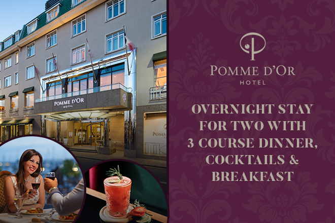 30% Off Overnight Staycation for 2 at The Pomme d’Or Hotel