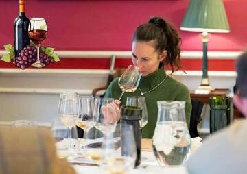 French wine tasting