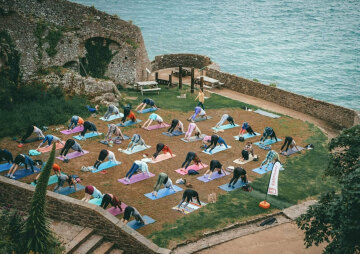 Yoga with Kalimukti at Mont Orgueil Castle