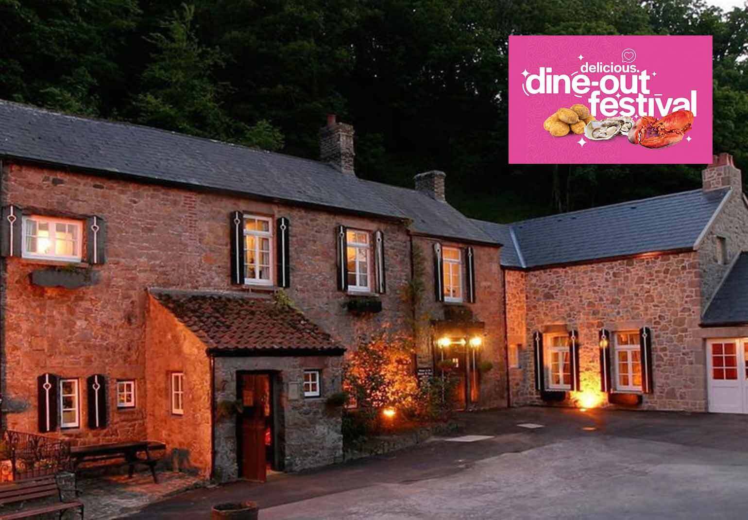 Le Moulin de Lecq's special menu for the Delicious Jersey Dine-Out Festival