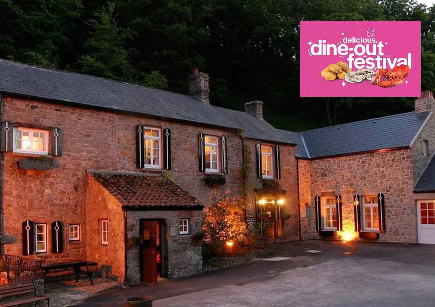 Le Moulin de Lecq's special menu for the Delicious Jersey Dine-Out Festival
