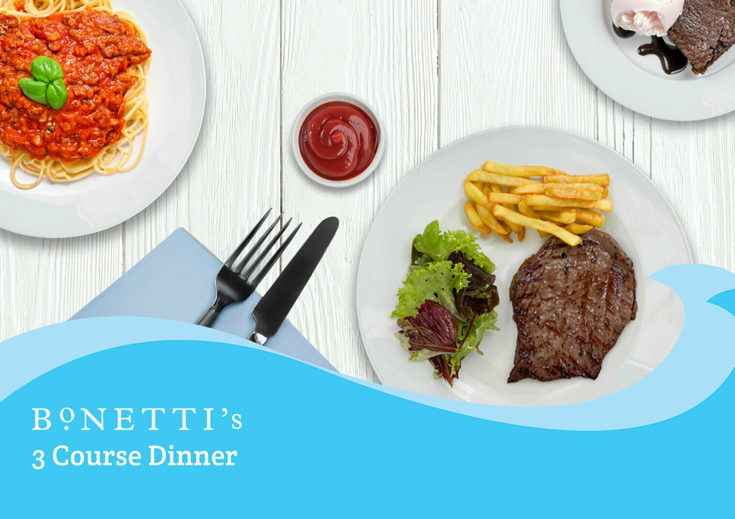 The Merton Hotel 65% off Bonetti’s 3 Course Dinner