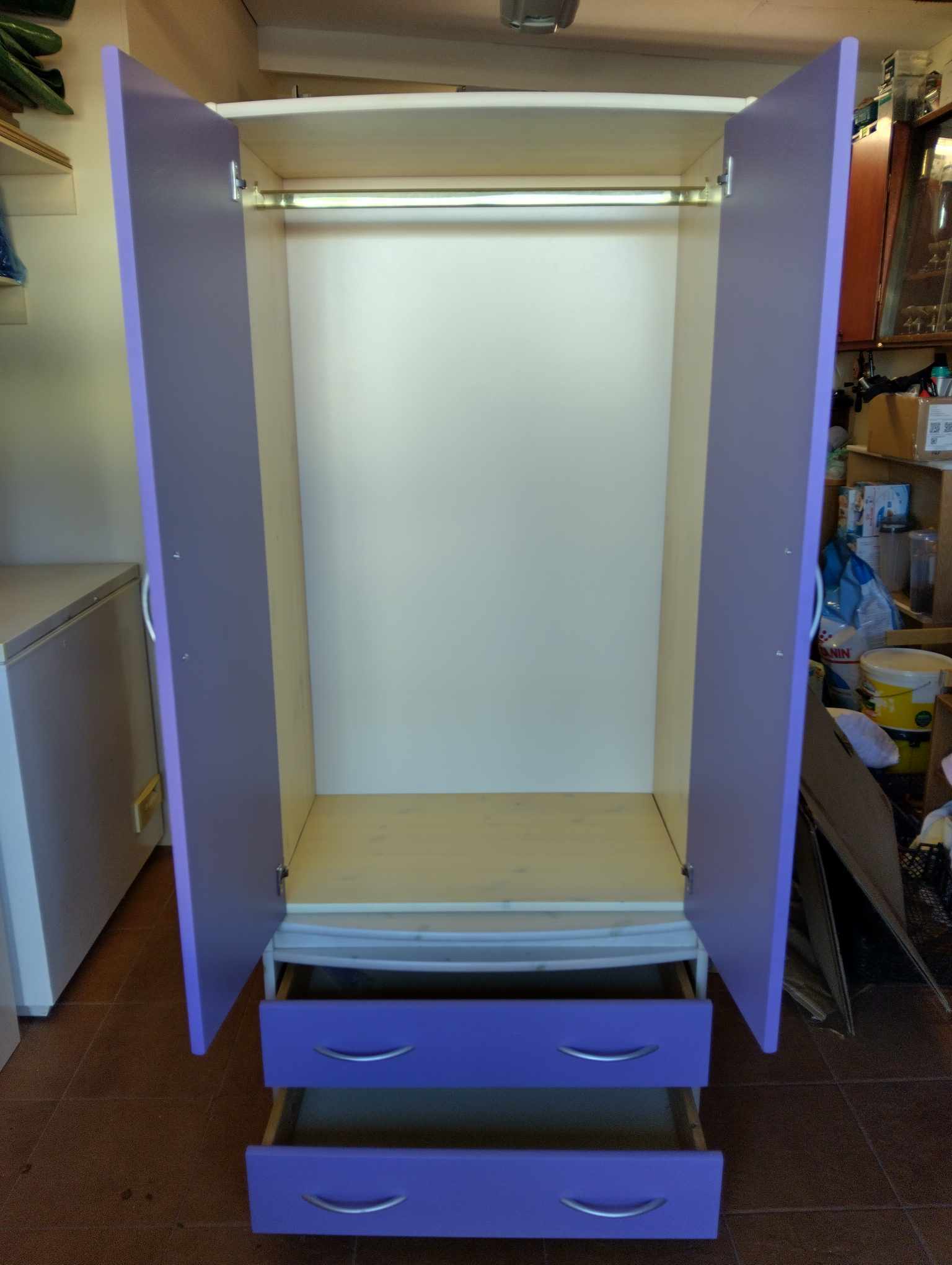 Child's Scallywag bedroom furniture set (purple doors) Jersey